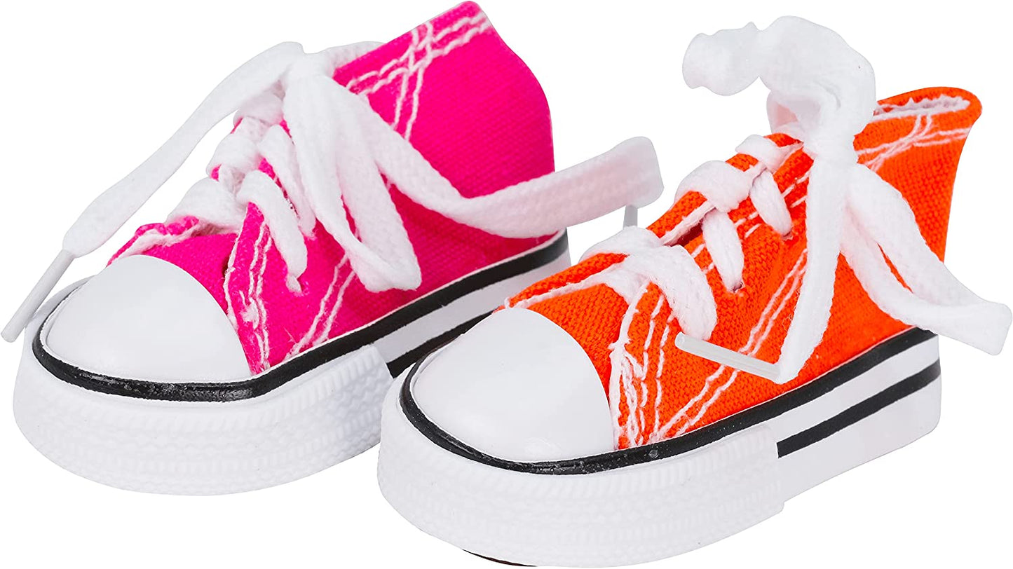 4 Mini Sneakers Colorful Cotton Rubber Bird Safe Parrot Quaker Parrotlet Cockatiel