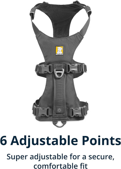 , Flagline Dog Harness, Lightweight and Reflective, No Pull Dog Lift Harness for Hiking, Running and Everyday Use, Granite Gray, Xx-Small